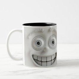 Taza Bicolor Mug 3D de cara sarcástica
