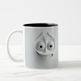 Taza Bicolor Mug 3D de cara sarcástica