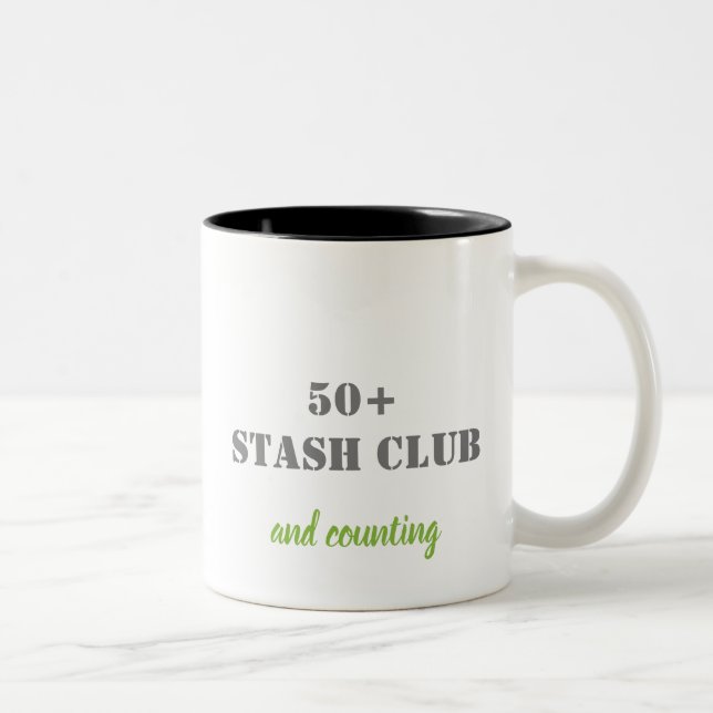 Taza Bicolor Mug - 50+ Stash Club (Derecha)