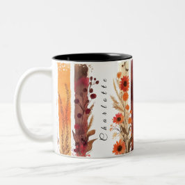 Taza Bicolor Mug 5 de flores silvestres personalizadas