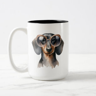 Taza Bicolor Mug acuático Dachshund