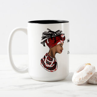 Taza Bicolor Mug African Woman, Reflexiones