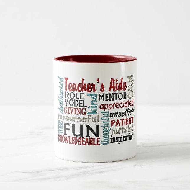 Taza Bicolor MUG: "Aide del profesor" (Centro)