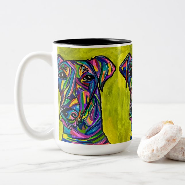 Taza Bicolor Mug andaluza de amor (Con donut)