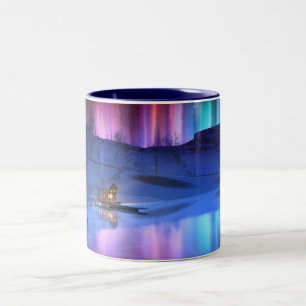 Taza Bicolor Mug arcoiris de invierno