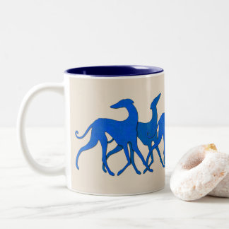Taza Bicolor Mug Azawakhs stylisés