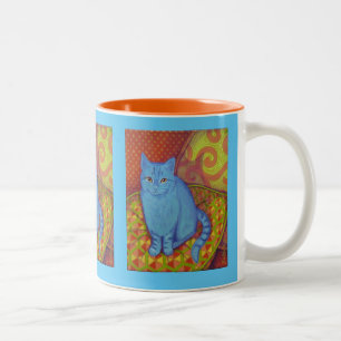Taza Bicolor Mug azul Li