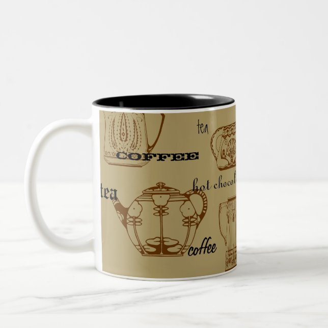 Taza Bicolor Mug. bebidas calientes (Izquierda)