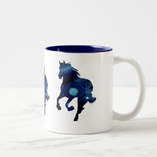 Taza Bicolor Mug bicolor azul