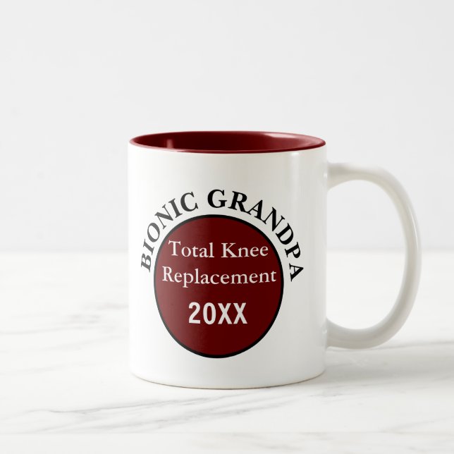 Taza Bicolor Mug Bionic GRANDPA (reemplazo de rodilla) (Derecha)