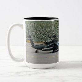Taza Bicolor Mug. Black Hawk del ejército