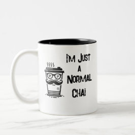 Taza Bicolor Mug blanca con el café interior negro/amante de Ch