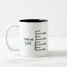 Mug blanca personalizada de Science Lab Beaker