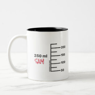 Taza Bicolor Mug blanca personalizada de Science Lab Beaker
