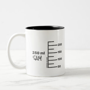Taza Bicolor Mug blanca personalizada de Science Lab Beaker