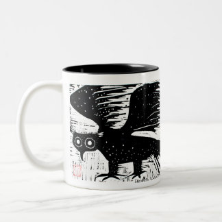 Taza Bicolor Mug. búho