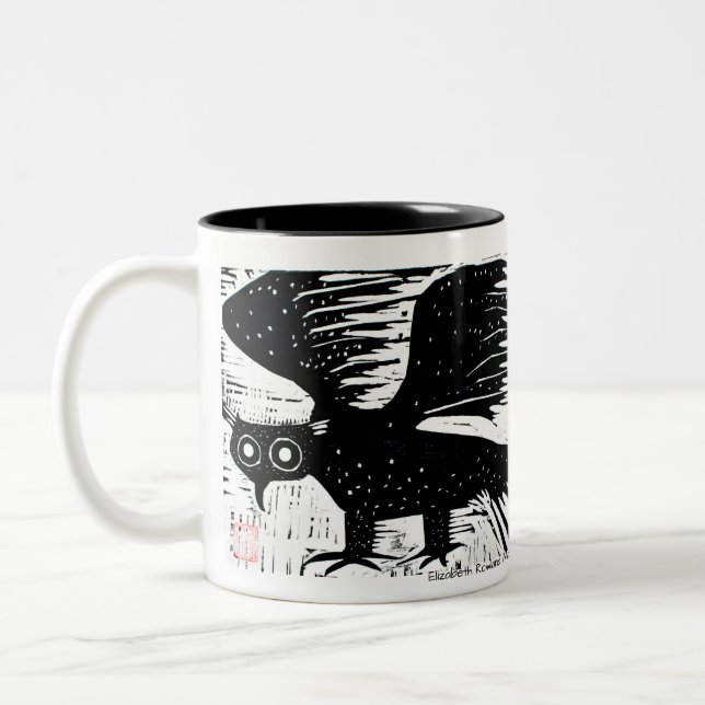 Taza Bicolor Mug. búho (Izquierda)