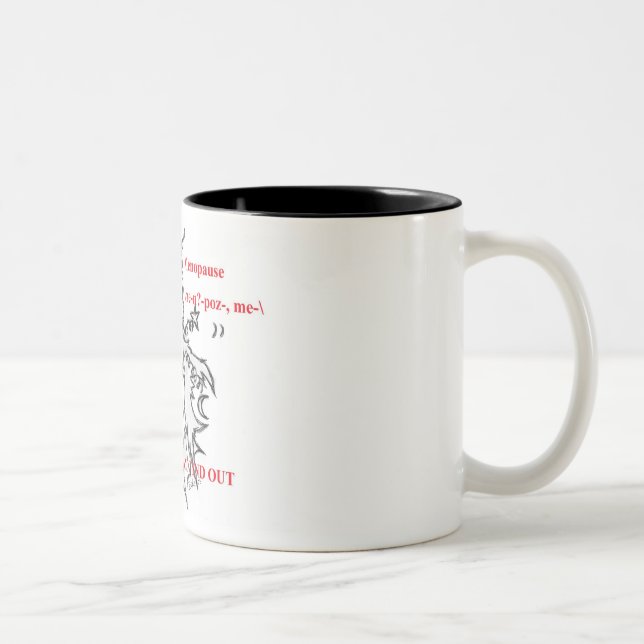 Taza Bicolor Mug Calentador de Menopausia (Derecha)
