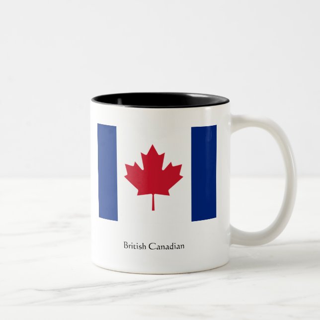 Taza Bicolor Mug canadiense británico (Derecha)