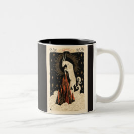 Taza Bicolor Mug Capricorn Arte Celestial Zodiaco