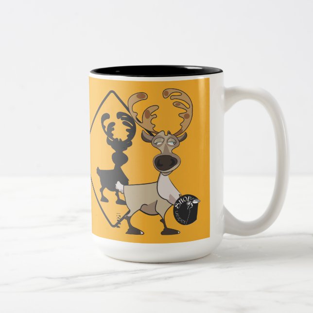 Taza Bicolor Mug Caribú Warner (Derecha)