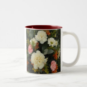 Taza Bicolor Mug Carnation Bouquet