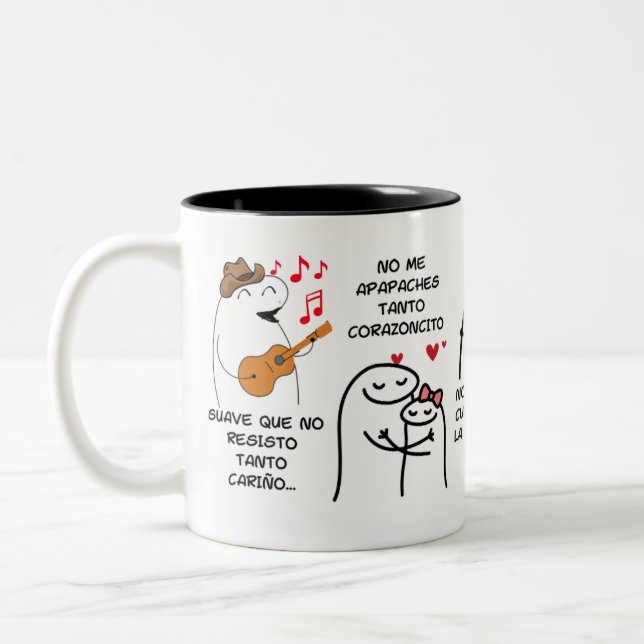 Taza Bicolor Mug carranguero "C0QUETA" (Izquierda)