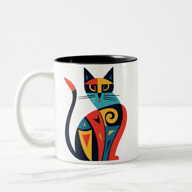 Taza Bicolor mug cat (Izquierda)