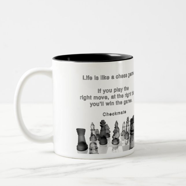 Taza Bicolor Mug Chess (Izquierda)