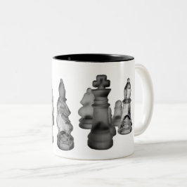 Taza Bicolor Mug Chess