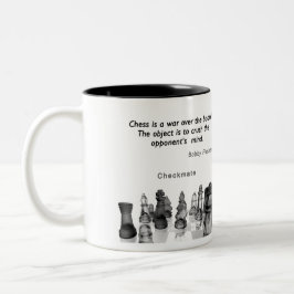 Taza Bicolor Mug Chess Reclectable
