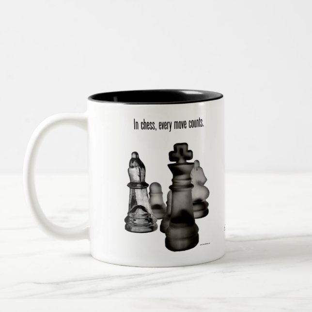 Taza Bicolor Mug Chess Reclectable (Izquierda)