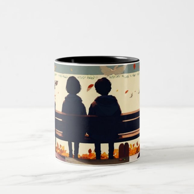 Taza Bicolor Mug clásico, 11 oz (Centro)