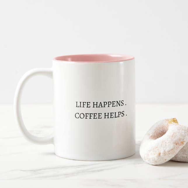 TAZA BICOLOR MUG COFFEE MUG (Con donut)