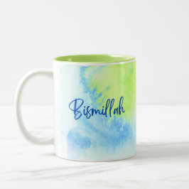 Taza Bicolor Mug - Colores verdes de bimillah - 11 oz
