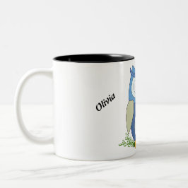 Taza Bicolor Mug con búho pequeño