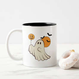 Taza Bicolor Mug con diseño de Halloween