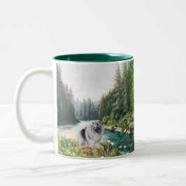 Taza Bicolor Mug con Kees en el bosque