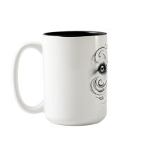 Mug con perro y rostro humano