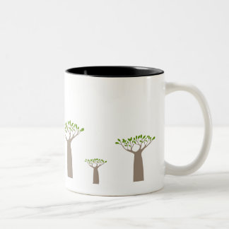 Taza Bicolor Mug cup (Baobab Trees)