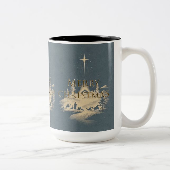 Taza Bicolor Mug Cup Christmas  (Derecha)