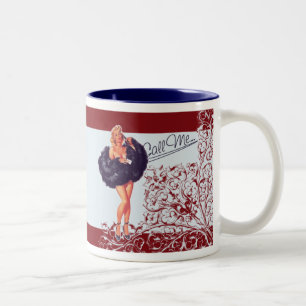Taza Bicolor Mug, Cup - Pin Up