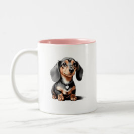 Taza Bicolor Mug Dachshund