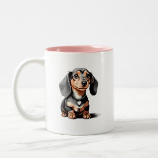 Taza Bicolor Mug Dachshund