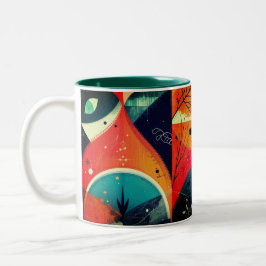 Taza Bicolor Mug de abstracción gráfica