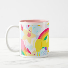 Taza Bicolor Mug de ajuste de unicornio