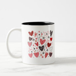 Taza Bicolor Mug de amor de San Valentín