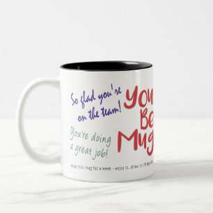 Taza Bicolor Mug. de apreciación del empleado