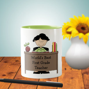 Taza Bicolor Mug de aprecio a profesora