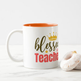 Taza Bicolor Mug de aprecio del profesor | Gracias regalo